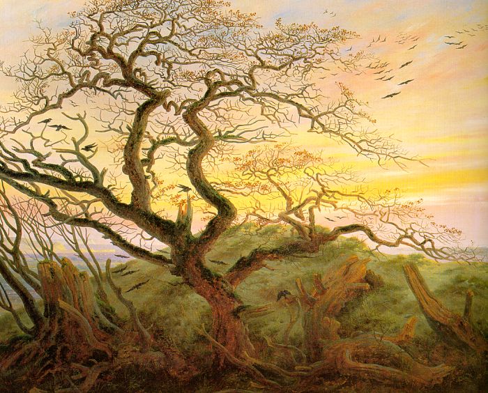 Caspar David Friedrich Tree with crows